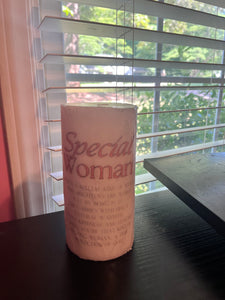 Custom Candle Keepsake